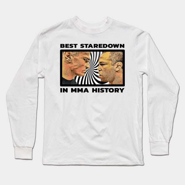 Best Staredown In MMA History Long Sleeve T-Shirt by FightIsRight